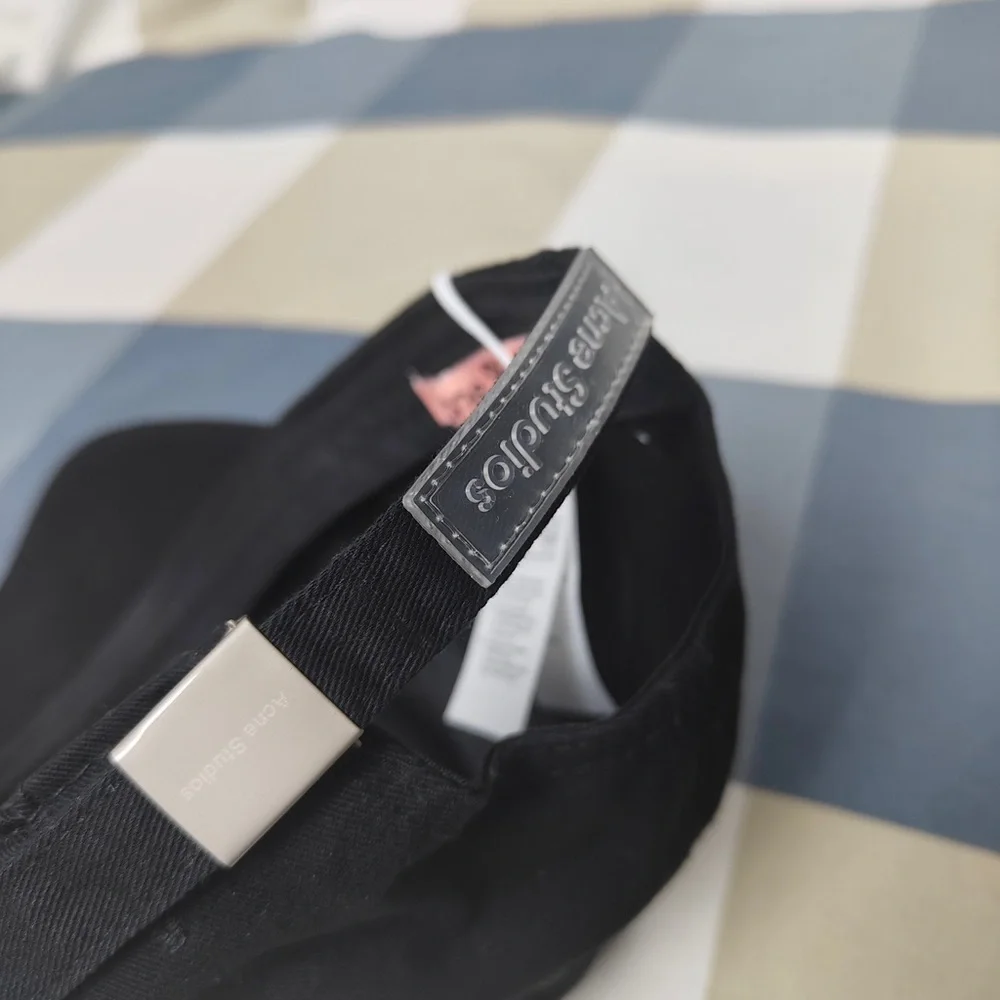 Acne Black and Silver Hat Minimalist Design